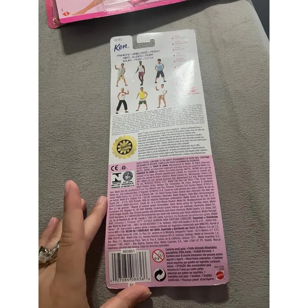 2003 Mattel Barbie‎ Ken Fashion Clothing Top Shirt Short Shoes C1185 C3310 NIP